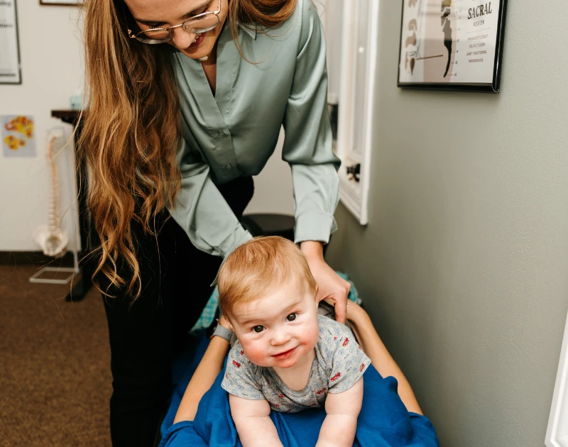 kid chiropractic adjustment in eagan